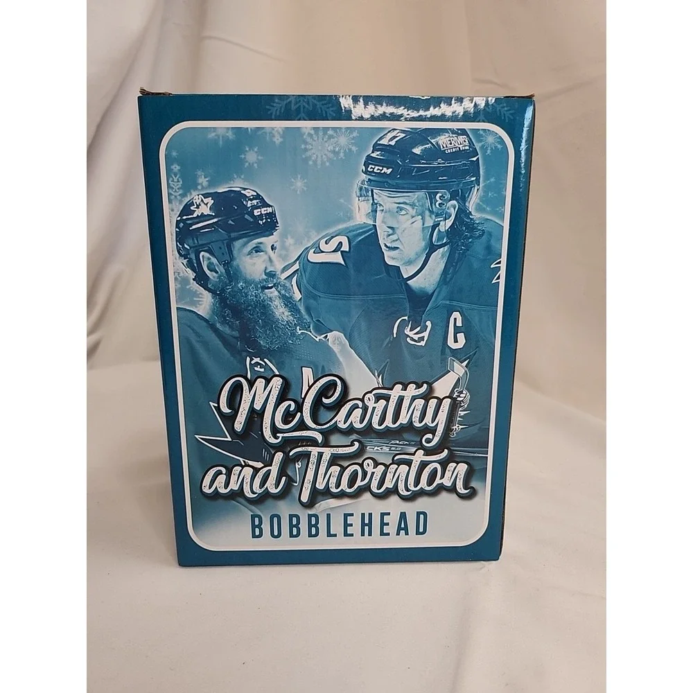 San Jose Sharks / ‎ Barracuda John McCarthy And Joe Thornton Bobblehead SGA RARE